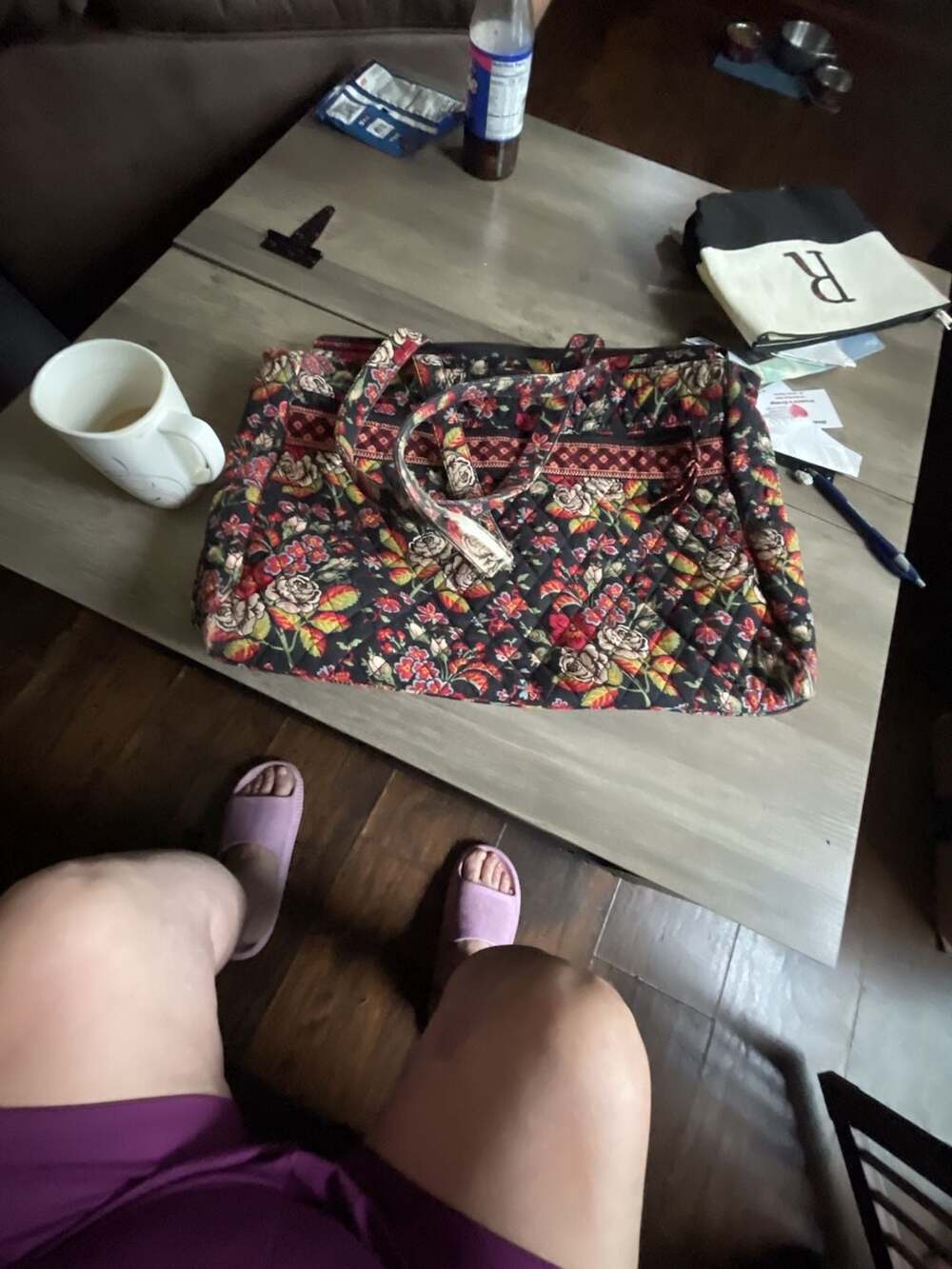Vera Bradley Quilted Floral Tote Bag in Anastasia Pattern